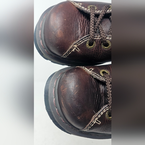***$OLD***Dr. Martens Oxford Brown Leather Low Top Shoes Size 7 Men 8 Women's - Picture 3 of 16